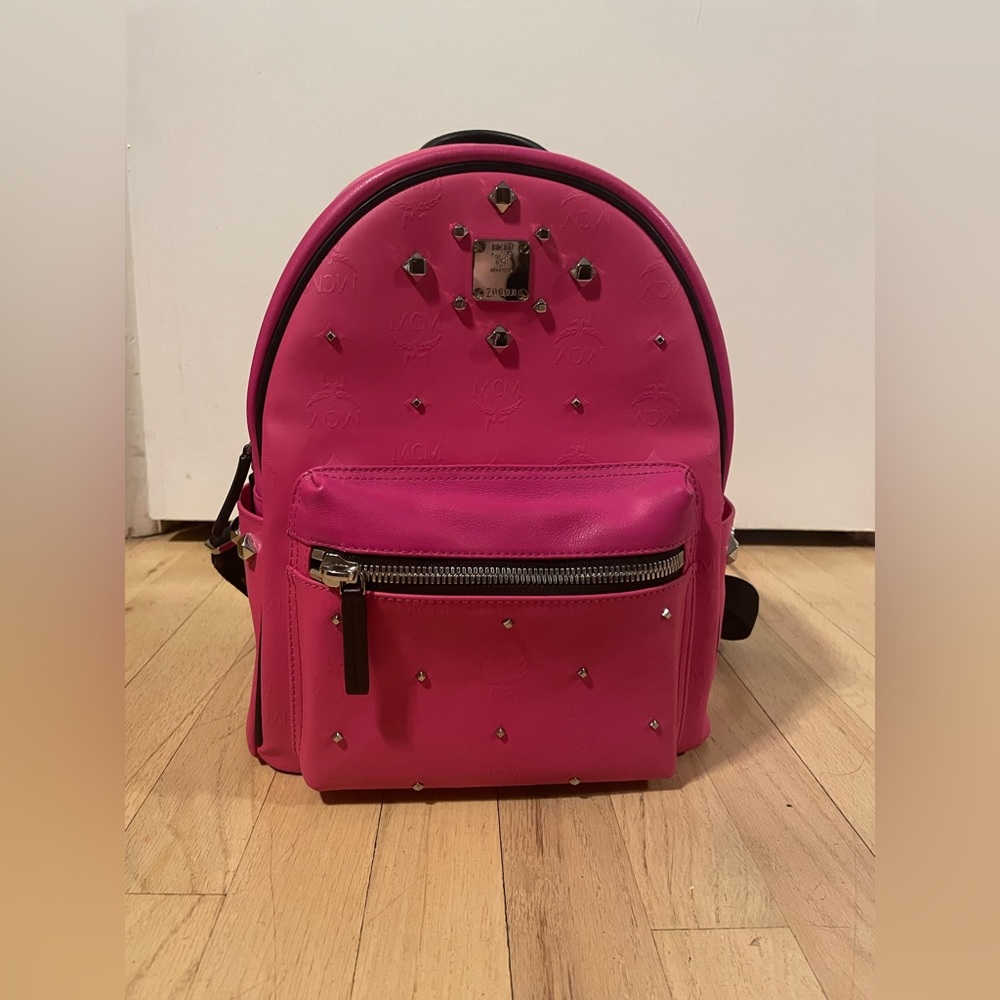 MCM Hot Pink Authentic Backpack New